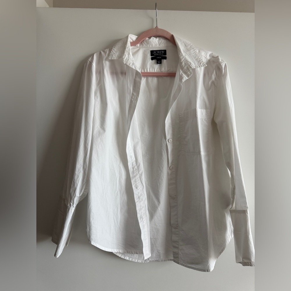J.Crew Organic Cotton Garçon White Shirt